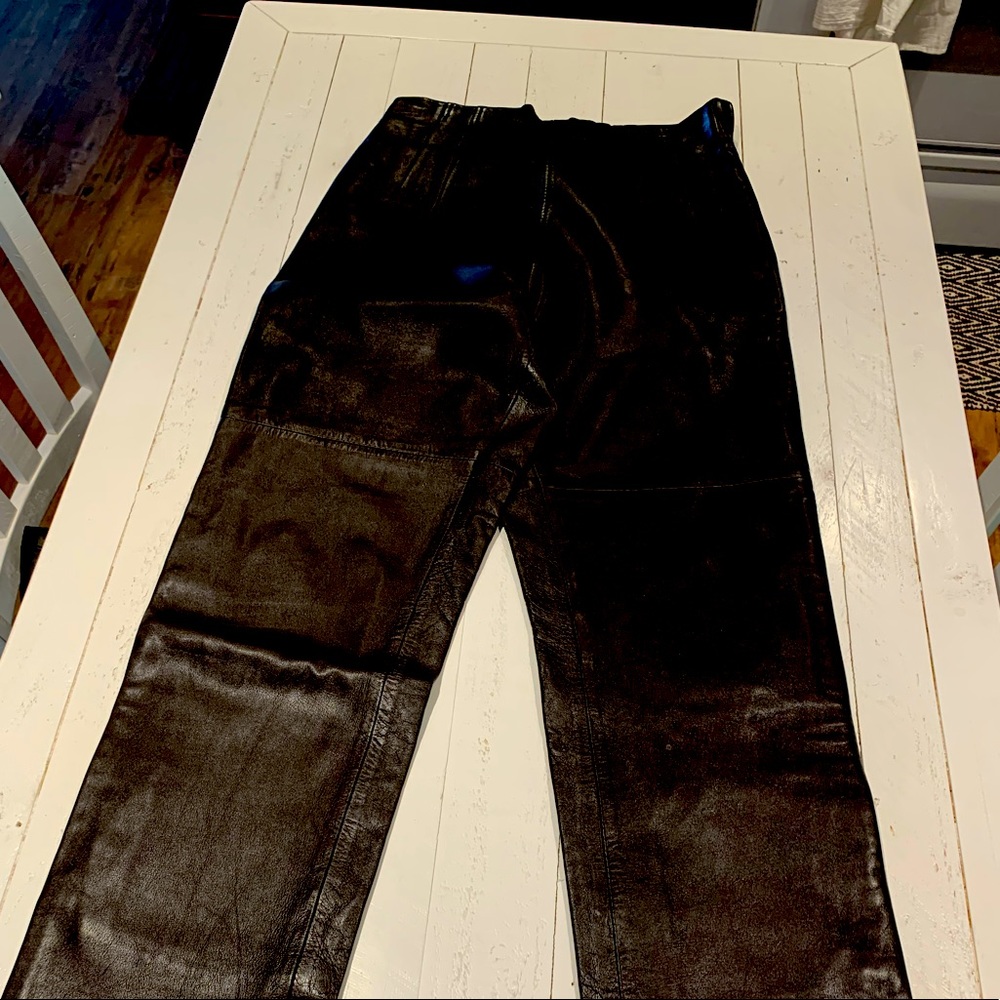 Ladies leather pants